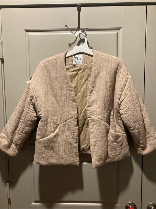 Zara Other - Zara NWOT Kids Jacket in Light Beige